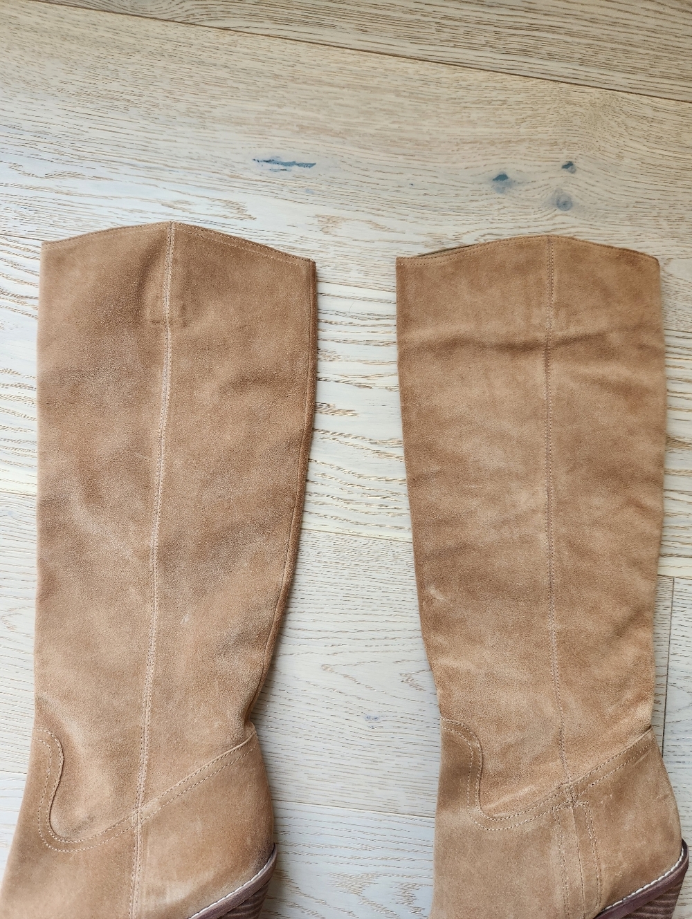 Sam Edelman Indigo Western Knee High Boots Size 9.5 Golden Caramel Brown - Picture 10 of 16